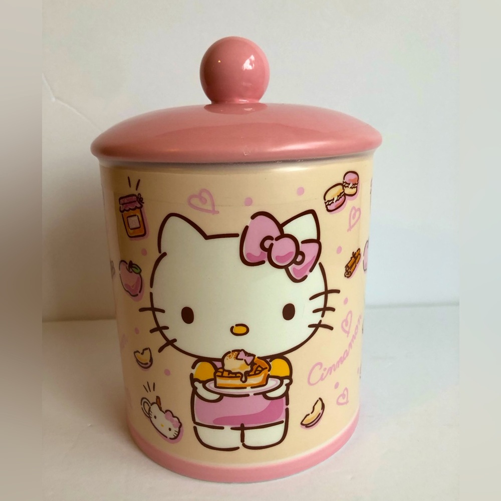 NEW Sanrio x Hello Kitty Desserts Cookie Jar 8” tall x 5.5” wide.